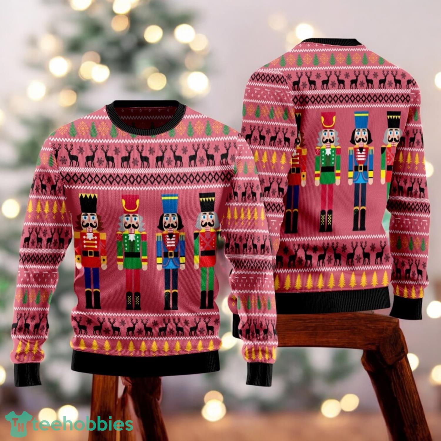 Nutcracker Ugly Christmas Sweater Retro Nutcracker Baller Sweater Sugar Plum Fairy Sweater image Nutcracker Ugly Christmas Sweater Retro Nutcracker Baller Sweater Sugar Plum Fairy Sweater Product Photo 1