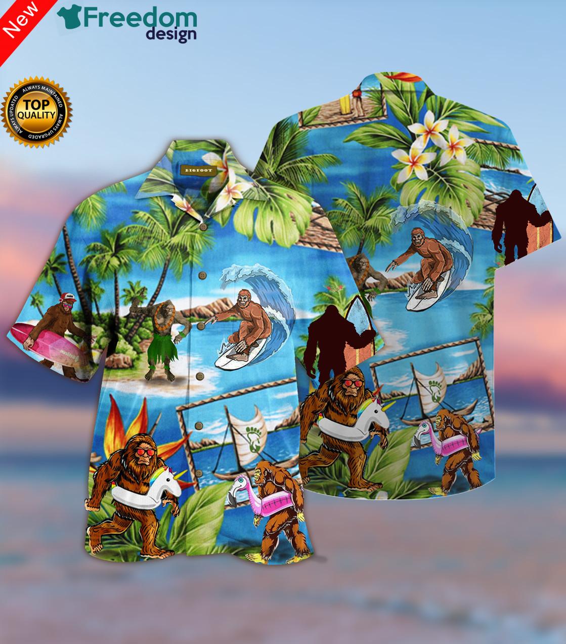 Amazing Bigfoot Hawaiian Shirt | Unisex